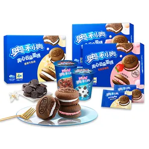 Hot Selling Exotic Snacks Oreo Cookies Soft Bread Sandwich Cookies 88g Strawberry Flavor Oreo Sandwich