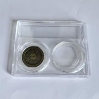 Étui de présentation pour 2 pièces de monnaie, double support pour pièces de monnaie, boîte de classement pour pièces de monnaie