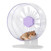 Roue de course pour hamster super silencieuse à double roulement, grande taille 30 cm, en plastique écologique