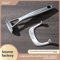 Poignée de casserole amovible anti-brûlure en acier inoxydable creux, accessoires résistants au four, taille personnalisée pour casseroles et poêles domestiques