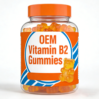 Suplemento de Vitaminas B1 y B2 Sin Azúcar, Gomitas de Complejo Vitamínico B, Gomitas de Vitamina B2 de 400 mg con Glicinato de Magnesio, OEM ODM