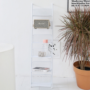 Estantería de Metal con escalera alta para el hogar, mueble de sala de estar moderno, estante de almacenamiento de pie abierto - Product Image 5