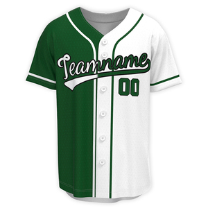 Venta al por mayor sublimado liso béisbol Jersey camisas calle estilo juvenil Unisex personalizado botón en blanco camisetas de béisbol - Product Image 6