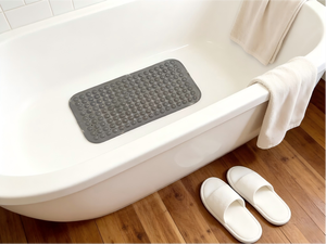 Tapis <span class=keywords><strong>de</strong></span> bain antidérapant YIJU OEM/ODM en PVC transparent extra long pour baignoire et douche, lavable, avec ventouses et trous <span class=keywords><strong>de</strong></span> drainage - Product Image 3