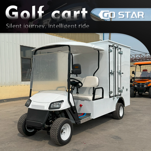 Voiturette <span class=keywords><strong>de</strong></span> golf biplace pour visites touristiques, équipée d'un grand bac isotherme, chariot <span class=keywords><strong>de</strong></span> transport <span class=keywords><strong>de</strong></span> boissons fraîches pour zones panoramiques - Product Image 1