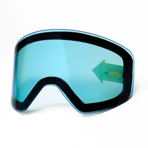 Skibril Oem Custom Logo Groothandel Beschermende Anti-Fog Magnetische Verwijderbare Lens Snowboard Bril Sneeuwbril Voor Mannen Vrouwen