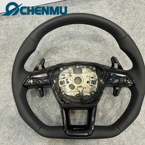 Volante in Pelle Perforata di Alta Qualità per Audi C7 C8 A6 A7 RS6 RS7 A8 S6 S4 S5 RS3 RS4 A3 A4 A5 S3 S4 RS3 RS4 Q5 Q3 <span class=keywords><strong>Q2</strong></span> - Product Image 1