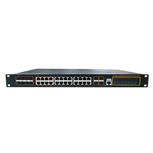 Acl/Qos Policy Stable Performance 4-Port And 8*Combo Port Full Gigabit Managed Ethernet For Security System