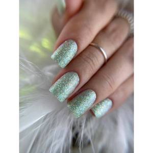 Vernis à ongles Majida couleur 8,5 ml pailleté émeraude sans HEMA - Product Image 2