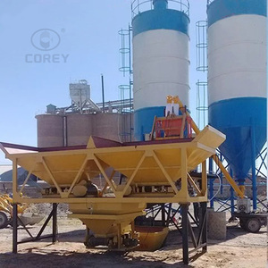 Planta Dosificadora de Concreto Eléctrica de Doble Eje de Pequeña Capacidad HZS35 Equipada con Pesaje Automatizado para Obras de Construcción - Product Image 1