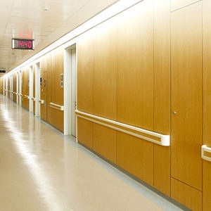 Pelindung dinding dipasang di dinding aluminium, pegangan tangan lorong rumah sakit koridor rumah sakit pvc anti tabrakan - Product Image 2