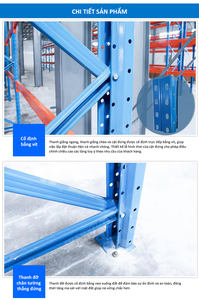 Sistema de Estanterías Metálicas Plegables de Alta Resistencia, Antióxido, con Protección Contra la Corrosión, para Almacenamiento en Almacenes - Product Image 5