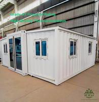 Premium PuTian 20ft Doppel-Flachcontainer-Villa, Erweiterbar, Vorgefertigt, Minimalistisches Luxus-Interieur, Mehrzimmer-Modulhaus