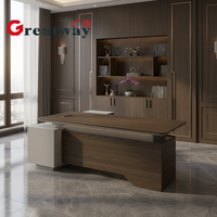 Bureau de direction Greatway RUI-D2620R, assurance qualité, bureau de patron, table de bureau moderne haut de gamme et luxueuse
