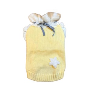 Pull pour chiot sur mesure, jaune rock, en coton tricoté, design mignon pour petites races : Bichon Frisé, Teddy Bear, Schnauzer, Yorkshire - Product Image 4