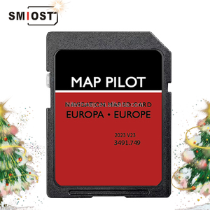 Smiost GPS แผนที่นำทางรถยนต์สำหรับ <span class=keywords><strong>Garmin</strong></span> 64S การ์ดหน่วยความจำ SD สำหรับ <span class=keywords><strong>Mercedes</strong></span> Becker V23 W176 X117 8GB ยุโรป - Product Image 1