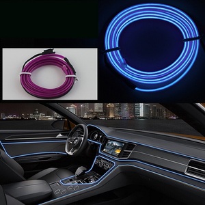 5M EL auto stile ambiente luce fredda luce linea luci auto Neon auto LED RGB interno atmosfera striscia di luce - Product Image 5