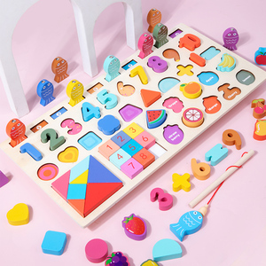 Juguetes Educativos Montessori de Madera, Juegos de Pesca Matemáticos, Camión de Bomberos, Tablero de Actividades para Niños Preescolares - Product Image 2