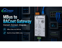 Milesgo BAC1001-MBus Gateway BACnet M-Bus para Integración de Datos de Medidores Inteligentes y Sistemas de Gestión de Energía en Edificios