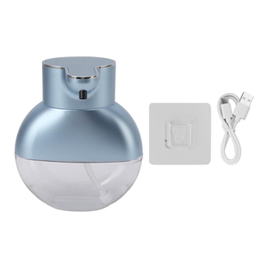 Distributeurs de savon en plastique sans contact, rechargeables par USB, 400 ml, distributeurs de savon intelligents à capteur infrarouge, pompe à savon pour cuisine et salle de bain - Product Image 2