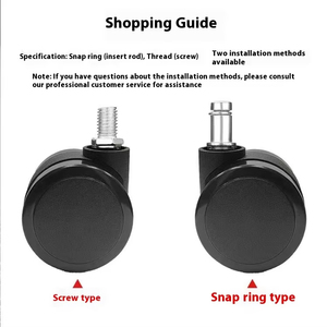 Hot Selling 11x22mm Plunger Swivel Casters Chair <b>Replacement</b> <b>Wheels</b> Iron Bedroom Use 45kg Load Capacity Easy Installation - Product Image 5