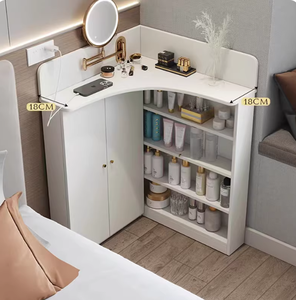 Table de toilette d'angle ultra-fine de 18 cm, petite table d'angle, table de toilette d'angle intégrée moderne et simple pour chambre à coucher - Product Image 6