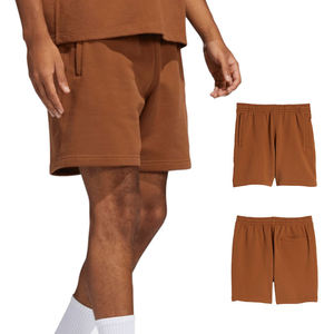 Custom Logo Mens Canvas Breathable Anti-Wrinkle <b>Elastic</b> Waist 100% Cotton Sports Shorts Wholesale Summer Running Gym Casual - Product Image 1