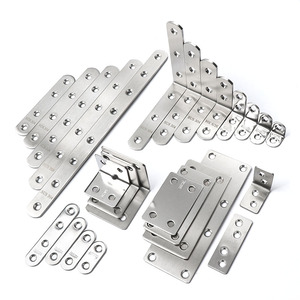Plaque de connexion en acier inoxydable en forme de T pour bois, support d'<span class=keywords><strong>angle</strong></span> pour meubles, cadre de porte, cadre de fenêtre, profilé en L, pièce droite en T - Product Image 2