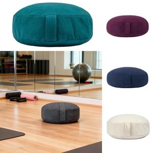 Housse de coussin de méditation ronde en microfibre suédée lavable avec fermeture éclair, douce et durable, petite et portable - Product Image 1