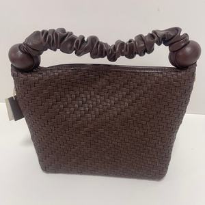 Nouveauté, vente chaude, sac seau de rangement de luxe fait à la main, personnalisé, écologique, imperméable, en PU tissé, avec fermeture éclair, pour femmes - Product Image 2