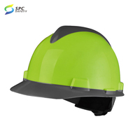 Casque de sécurité industriel aéré en fibre de carbone avec transfert d'eau réglable impression de mode design HDPE ABS