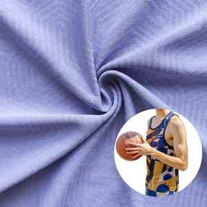 Wicking <span class=keywords><strong>100</strong></span> <span class=keywords><strong>Polyester</strong></span> Thể Thao Jacquard Dệt Kim Khô Phù Hợp Vải Cho Thể Thao T-Shirt Bóng Rổ Mặc Bóng Đá Jersey - Product Image 2