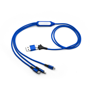 <span class=keywords><strong>สาย</strong></span>เคเบิลข้อมูลหลายเส้นขนาด120ซม. <span class=keywords><strong>ราคา</strong></span>สมเหตุสมผล<span class=keywords><strong>สาย</strong></span>ข้อมูล<span class=keywords><strong>5</strong></span> in 1พร้อมไฟ LED โลโก้เรืองแสงสำหรับ iphones - Product Image 4