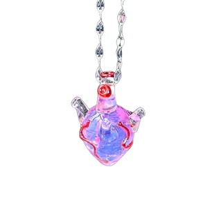 Colgante de Corazón de Cristal Importado, Collar de Cristal Hecho a Mano, Adorno, Accesorios, Regalo, Cristal Colgante de Lujo Ligero de Alta Gama - Product Image 5