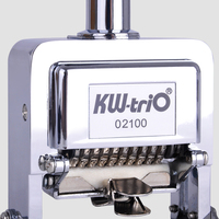 Machine à numéroter automatique à 10 chiffres KW-trio, imprimante portable à numéros de saut pour étiquettes, emballages, factures 02100