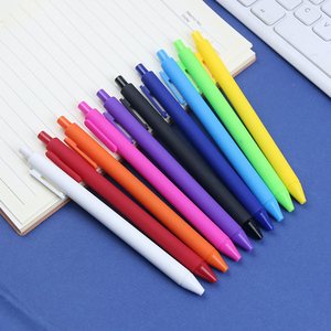 Custom Logo Printed Gel <strong>Pens</strong> <strong>Multiple</strong> <strong>Colors</strong> Retractable Soft Rubber Click Plastic 1.0mm Writing Width Blue Red Ink - Product Image 4