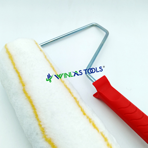 Acryl gelbe Linie 20mm Long Pile Paint Roller mit genähter Fähigkeit - Product Image 4