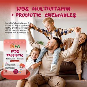 Hot Selling Kids <b>Probiotic</b> Chewables with Votamin Folate Biotin Balance Immune Support Vision Immune Digestive Teeth Healthy - Product Image 6