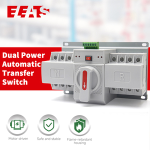 ELEATS Commutateur <span class=keywords><strong>de</strong></span> transfert automatique à commande manuelle 63A-100A ATS, Commutateur <span class=keywords><strong>de</strong></span> transfert <span class=keywords><strong>de</strong></span> puissance automatique 2P 4P pour <span class=keywords><strong>panneau</strong></span> - Product Image 2