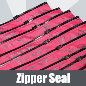 Biểu tượng tùy chỉnh Frosted Dây Kéo Túi cho quần áo bán buôn phân hủy sinh học nhựa T-Shirt Frosted túi poly - Product Image 3