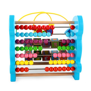 Boîte à trésors en bois multifonctionnelle pour enfants, avec perles, labyrinthe, jouets sensoriels éducatifs Montessori pour enfants - Product Image 5