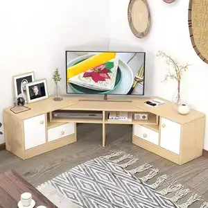 Modern Design Corner LCD TV Cabinet For Living Room