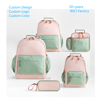Conjunto de Mochila Escolar para Jardín de Niños, Ligera y Transpirable, Conjunto de Mochila Escolar para Niños Pequeños, Mochila Resistente para Niños y Niñas, Diseño Personalizado
