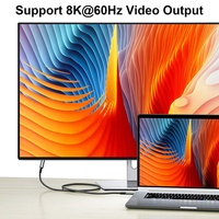 Kabel Ekstensi USB4.0 Male-Female Berlapis Emas dengan Jalinan Nilon Tipe-C, Transmisi Data 40Gbps, Pengisian Daya Cepat 100W PD, Hard Disk, Garansi 12 Bulan