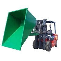 Nouvelle benne basculante en acier pour chariot élévateur à vendre