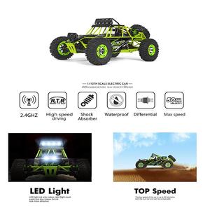 2023 Wltoy <span class=keywords><strong>12428</strong></span> 1/12 4WD coche <span class=keywords><strong>RC</strong></span> de alta velocidad 2,4G coche de escalada Crawler 50 km/h eléctrico cepillado <span class=keywords><strong>RC</strong></span> todoterreno camión Vehículo de juguete - Product Image 5