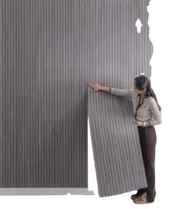 Molde de Panel de pared WPC 3D Great Wall ecológico de alta calidad para decoración de interiores paredes de paneles de madera estriadas para el hogar