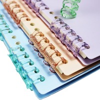 Anneau de reliure en plastique à 5 trous personnalisé pour agenda, carnet, classeur à feuilles mobiles, clip de reliure pour papier de remplissage