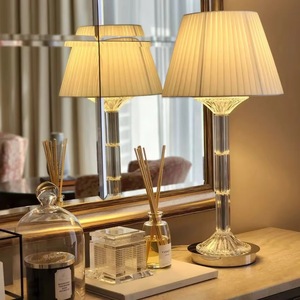 <span class=keywords><strong>Lampe</strong></span> <span class=keywords><strong>de</strong></span> bureau française Mille Nuits Premier, éclairage <span class=keywords><strong>de</strong></span> table en cristal, ampoule LED, abat-jour en lin, E12/E14, protection des yeux, design moderne, pour bureau - Product Image 6