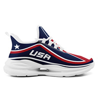 Chaussures de sport tendance 2026 pour hommes, respirantes, motif drapeau américain, pour la course et la marche, style chunky, pour femmes - FN079-26018038-4